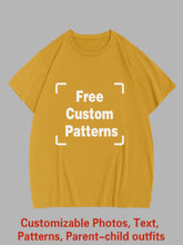 Customized Plus Size T-shirt (You Can Upload Pictures, Text, Logo, Etc. To Customize Your Interesting T-shirt)